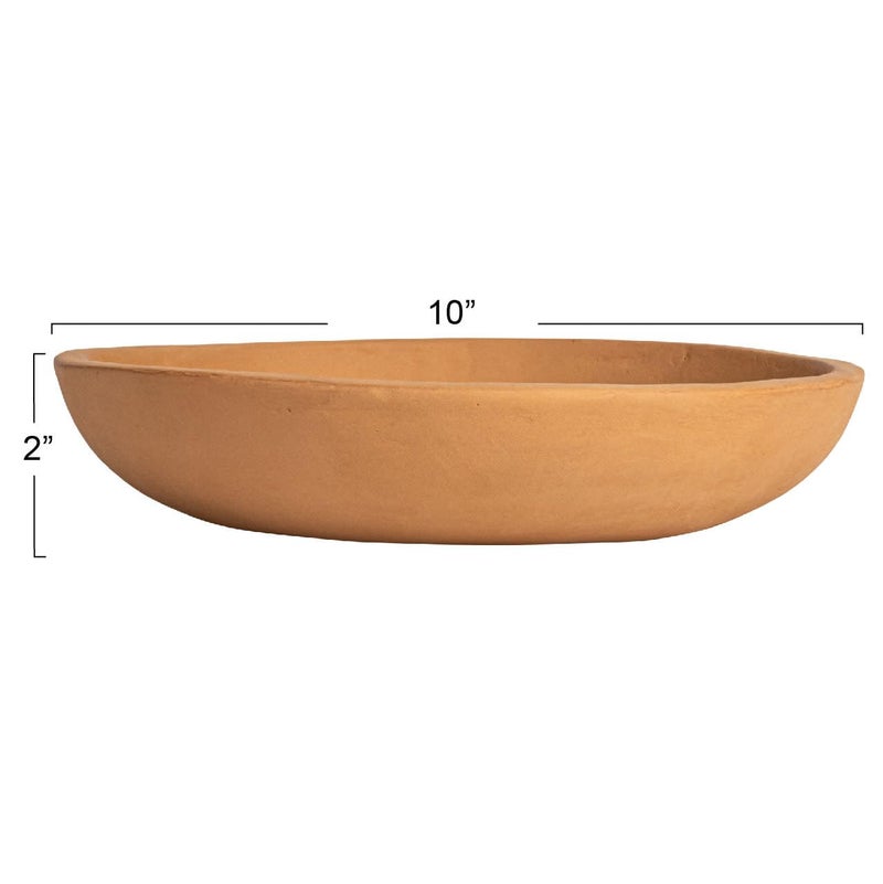 Creative Co-Op Large Orange Terracotta Bowl - Image 2
